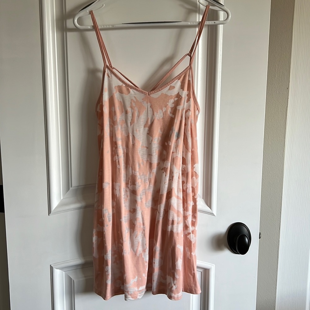 Topshop Pink Patterned Dress